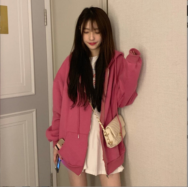 Loose Cardigan Jacket Thickened Plus Fleece LuxuryLifeWay Online Store