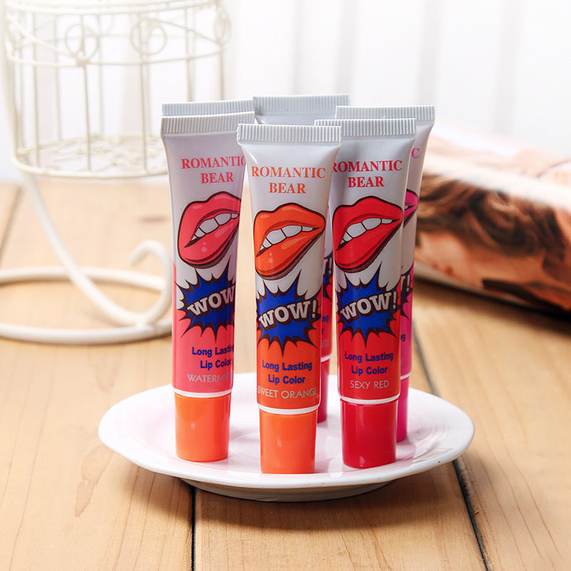 Amazing 6 Colors Peel Off Liquid Lipstick Waterproof Long Lasting Lip Gloss Mask Moisturizer Makeup Tear Pull Lip Lint Cosmetic LadyShow.Store