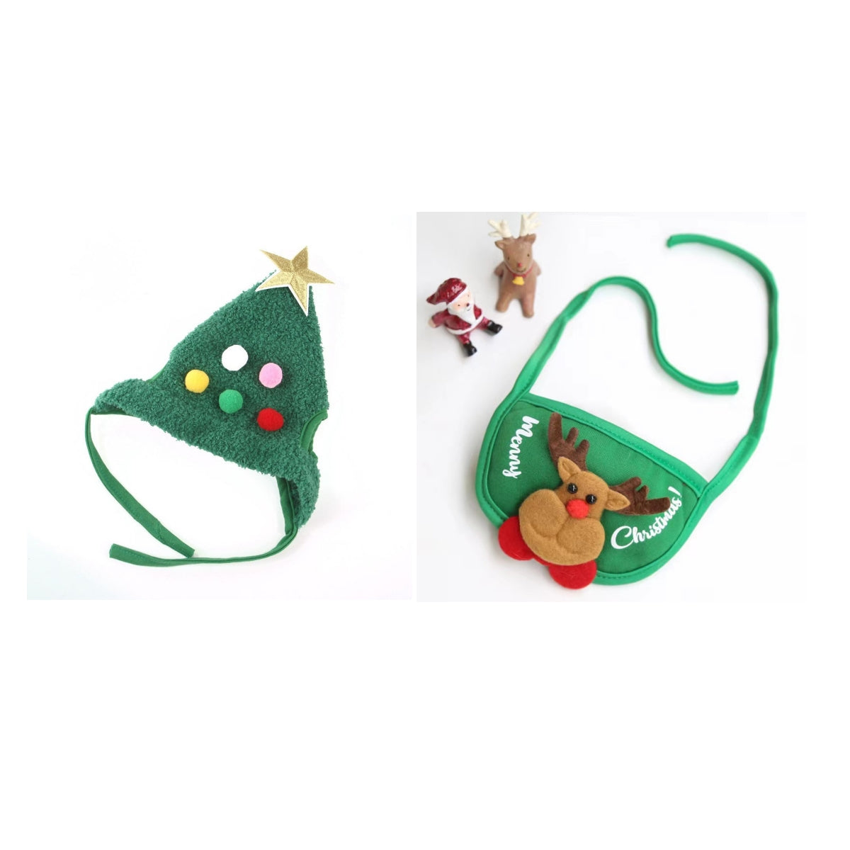Pet Hat Christmas Tree Shape Pets Fashion