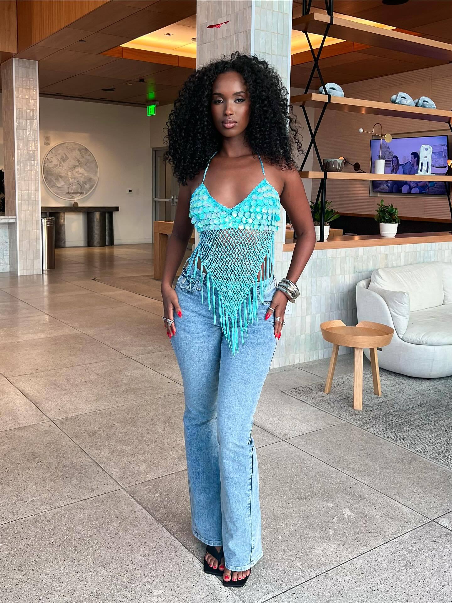Beach Vacation Sequined Tassel Camisole Top NorixaFashion.com