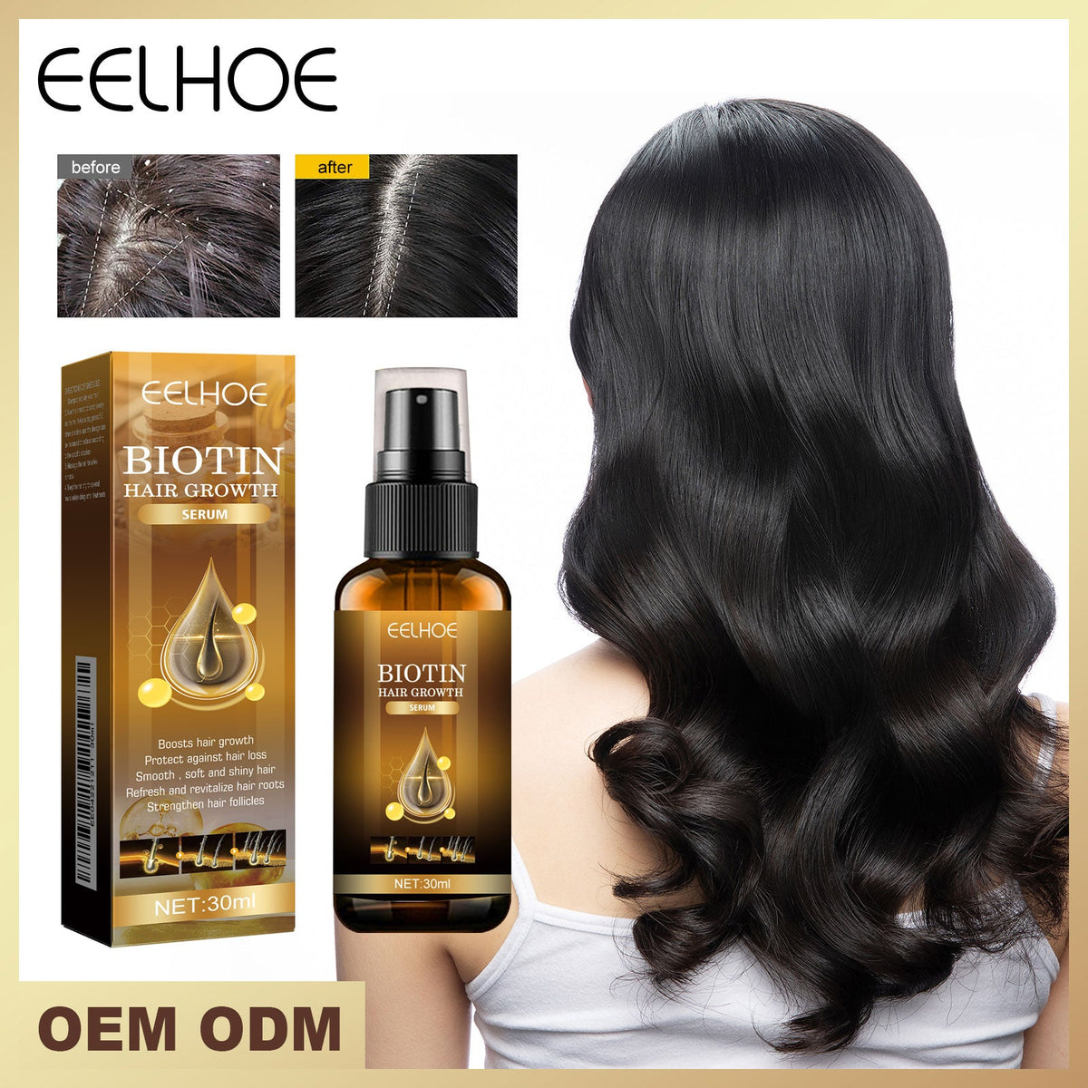 Biotin Hair Spray 30ml-box Tri Light Beauty