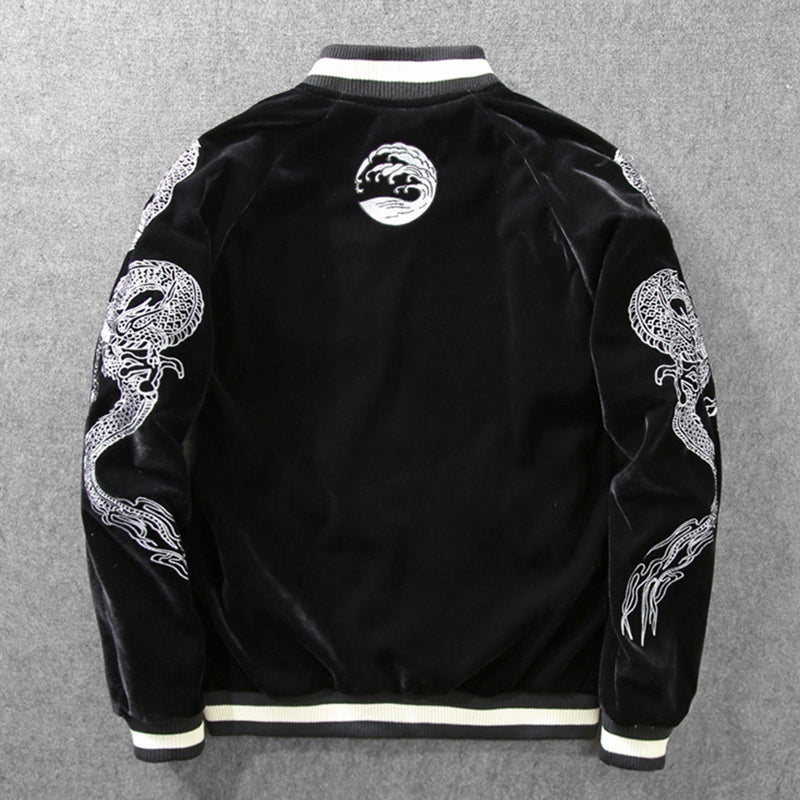 Heavy Industries Embroidered Baseball Uniform Jacket Men's Yokosuka Jacket Best YouTube Store