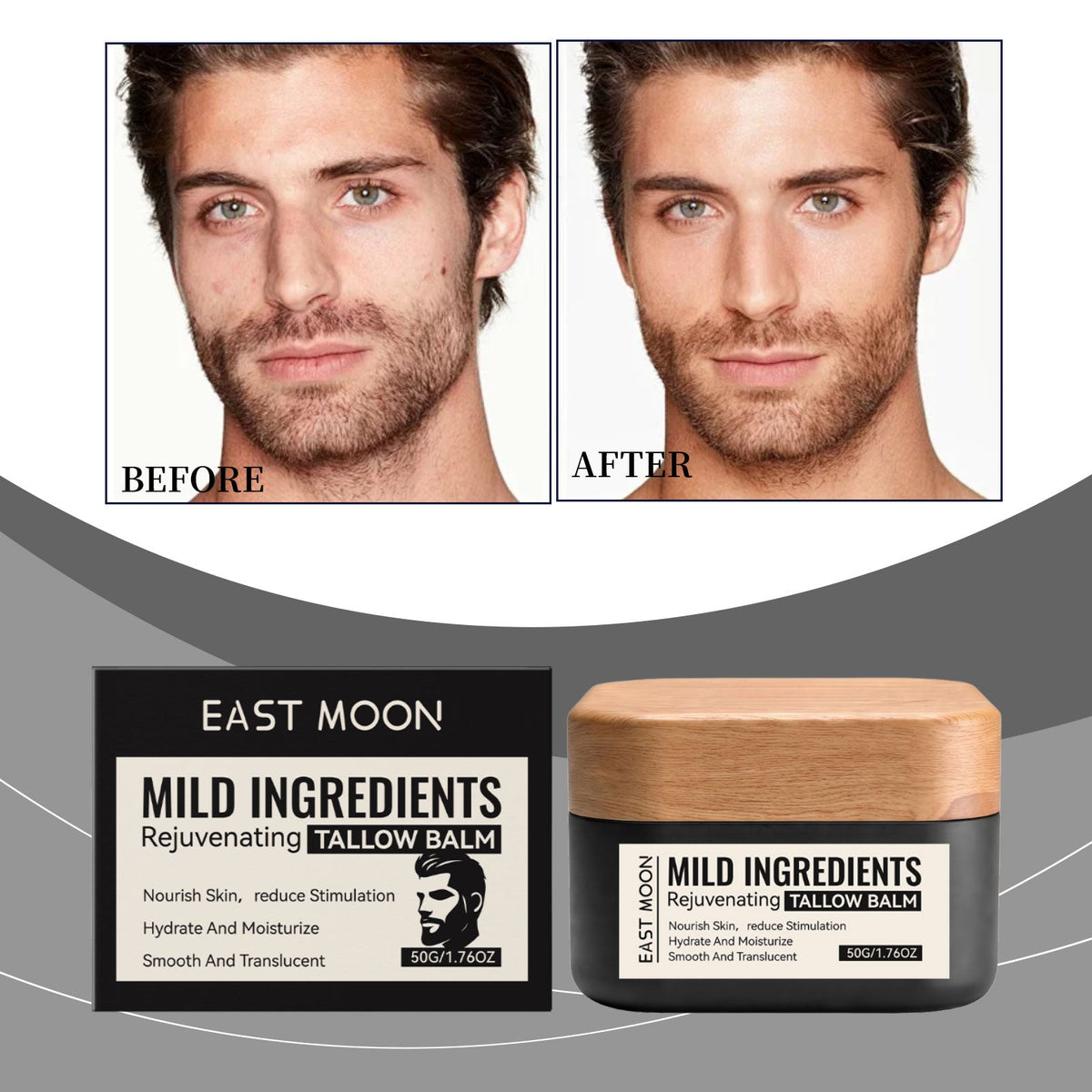 Men's Facial Moisturizer 50g 1box Tri Light Beauty