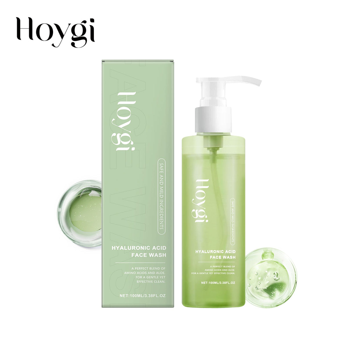 Cleansing Pores, Cleansing Facial Skin, Refreshing, Moisturizing, Smooth, Hyaluronic Acid Mild Cleansing Gel 1 0 0ml 1 Box Tri Light Beauty