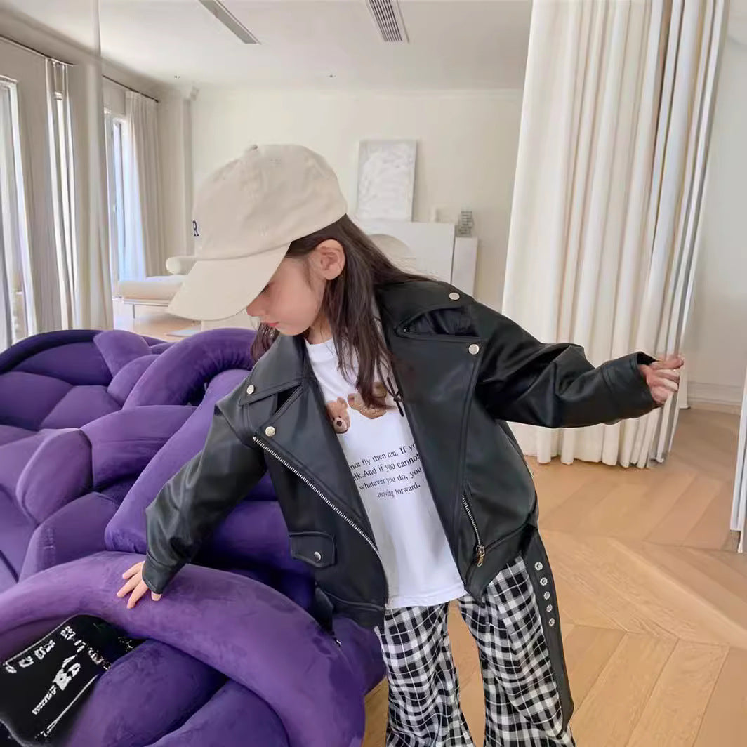 Spring And Fall Motorcycle Jackets For Boys And Girls NorixaFashion.com
