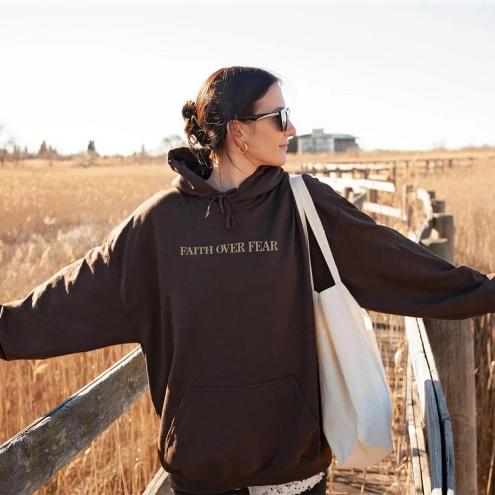 Faith Over Fear Hoodie LadyShow.Store