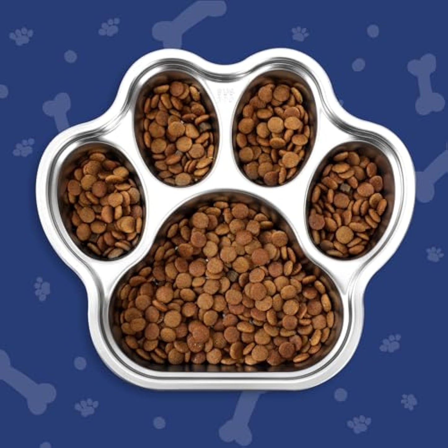 Dog Bowls Slow Feeder Stainless Steel Small Medium Breed Slow Feeding Dog Bowl For Fast Eater Dog Dishes To Slow Down Eating Non Slip Dog Food Bowl Pets Fashion