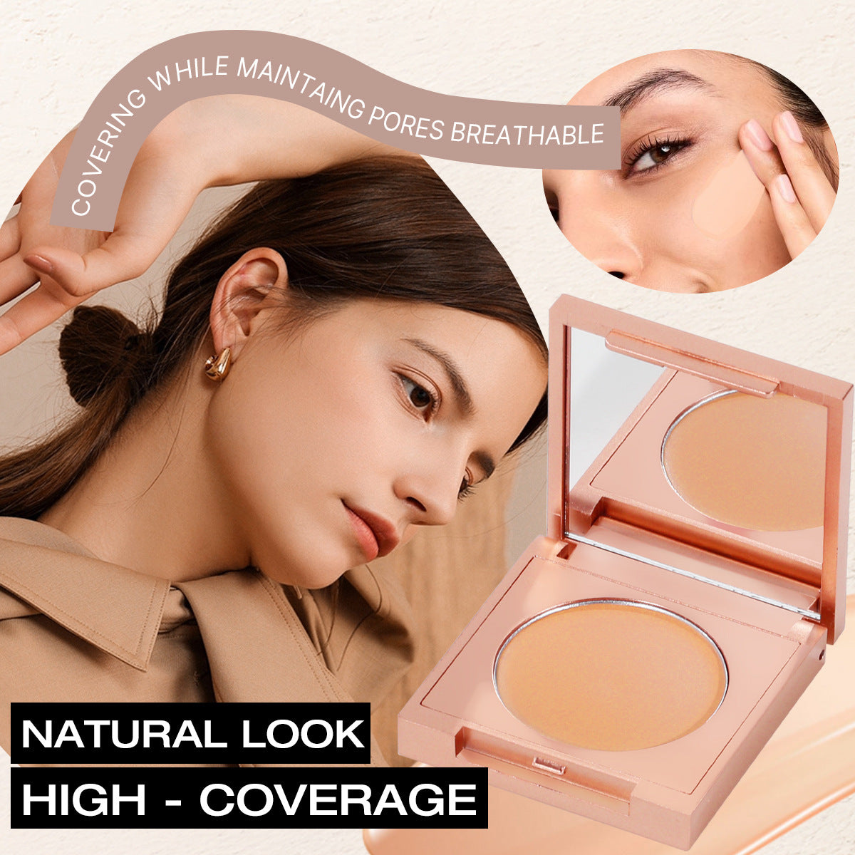 Fundus Creamy Concealer Cover Eye Bags And Dark Circle Natural Cover Skin Blemishes CJD