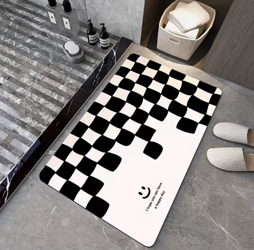 Soft Diatom Mud Floor Mat Bathroom Absorbent Non-slip