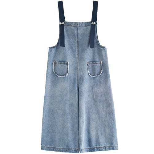 Loose Denim Overalls Pi-Mart