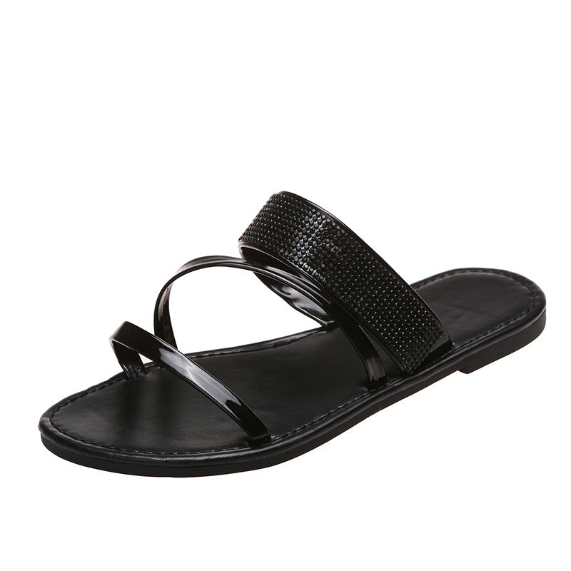 One Word Cool Women's Fashion Rhinestone Outdoor Breathable Casual Sandals LadyShow.Store