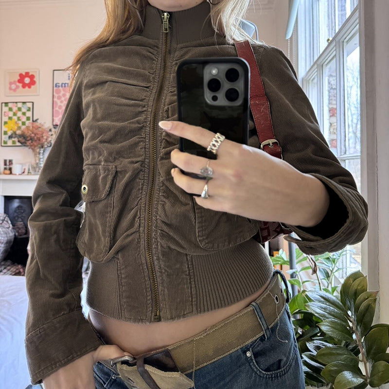 Autumn And Winter Corduroy Jacket Coat For Women LuxuryLifeWay Online Store