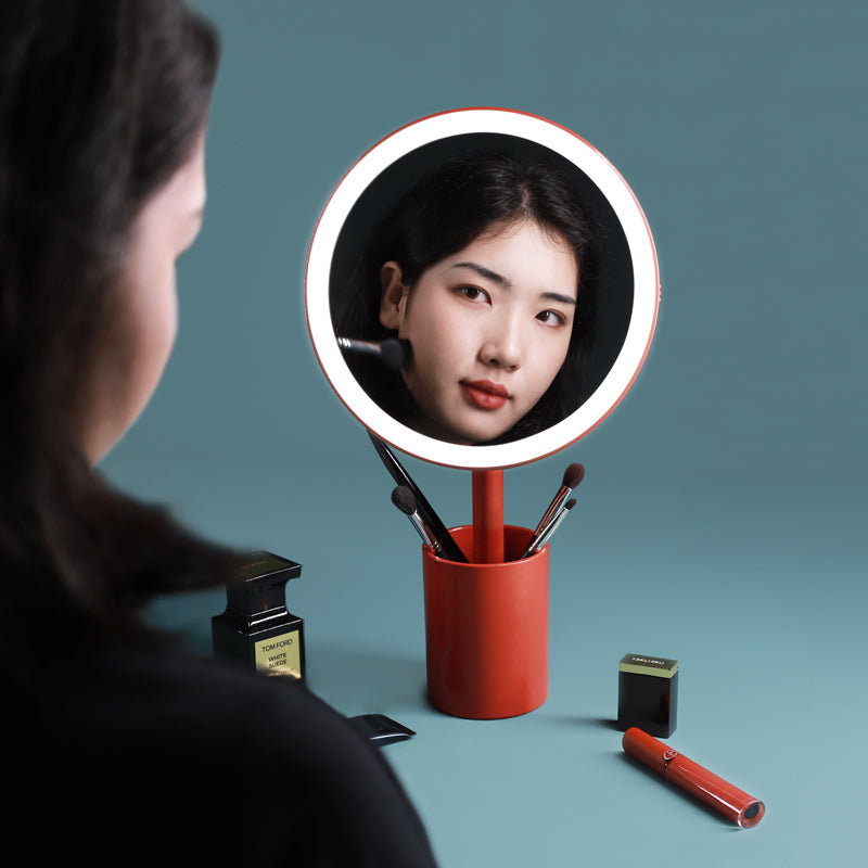 MUID Mini Smart LED Makeup Mirror with Storage LadyShow.Store