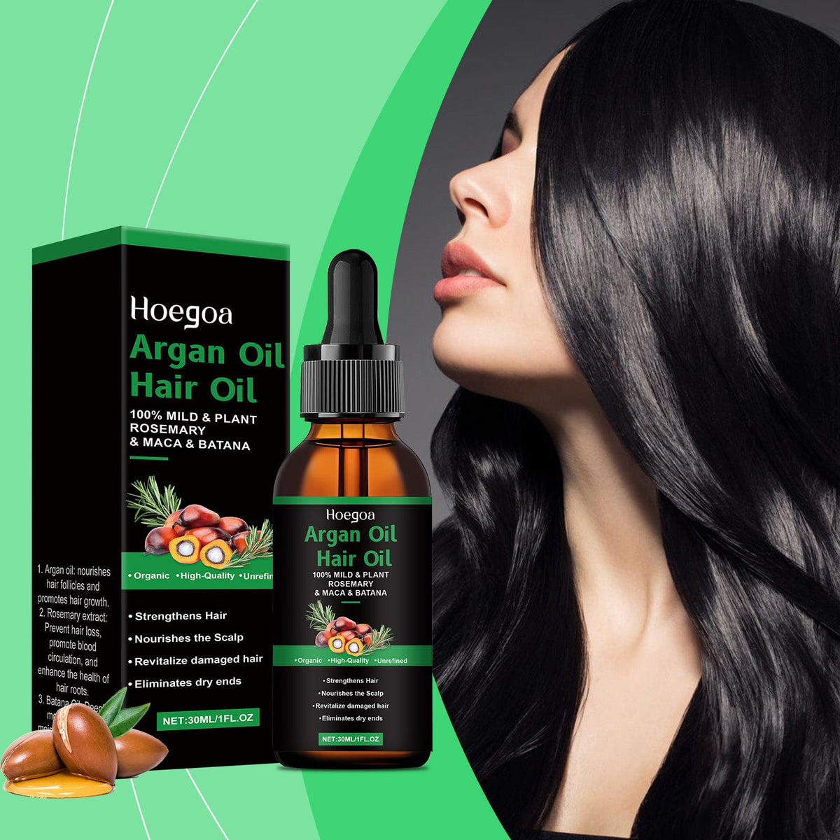 Moroccan Argan Hair Oil Tri Light Beauty