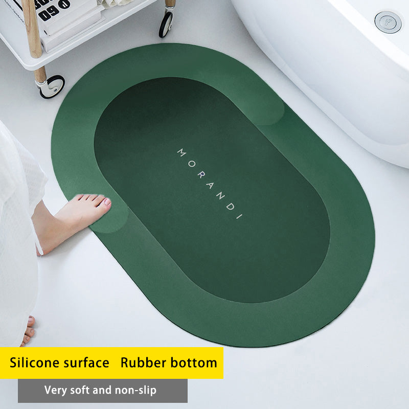 Diatom Mud Absorbent Pad Toilet Floor Mat Soft Non-slip