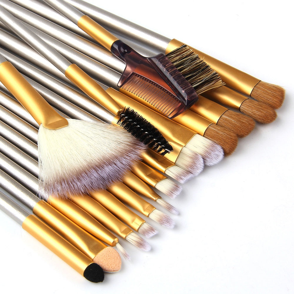 24-Piece Persian Champagne Makeup Brush Set LadyShow.Store