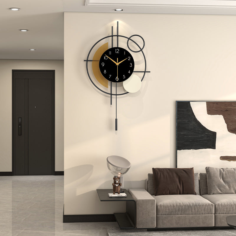 Modern Metal Wall Clock Creative Decorative Home Decor PearlNestDecor.com