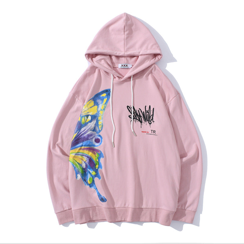 Butterfly print sweatshirt