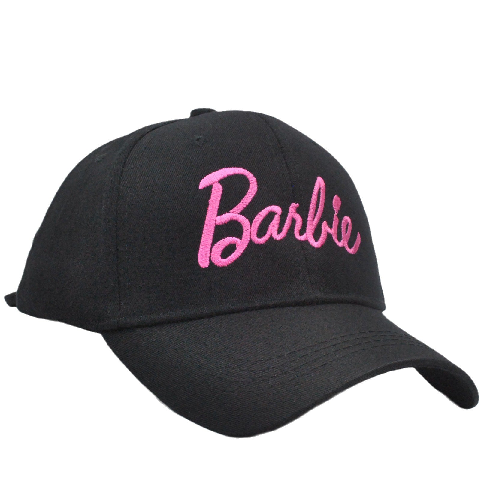 Cross-border new Barbie Barbie pink hard top baseball cap ins Korean version of cute embroidery curved eaves cap wholesale LuxuryLifeWay Online Store
