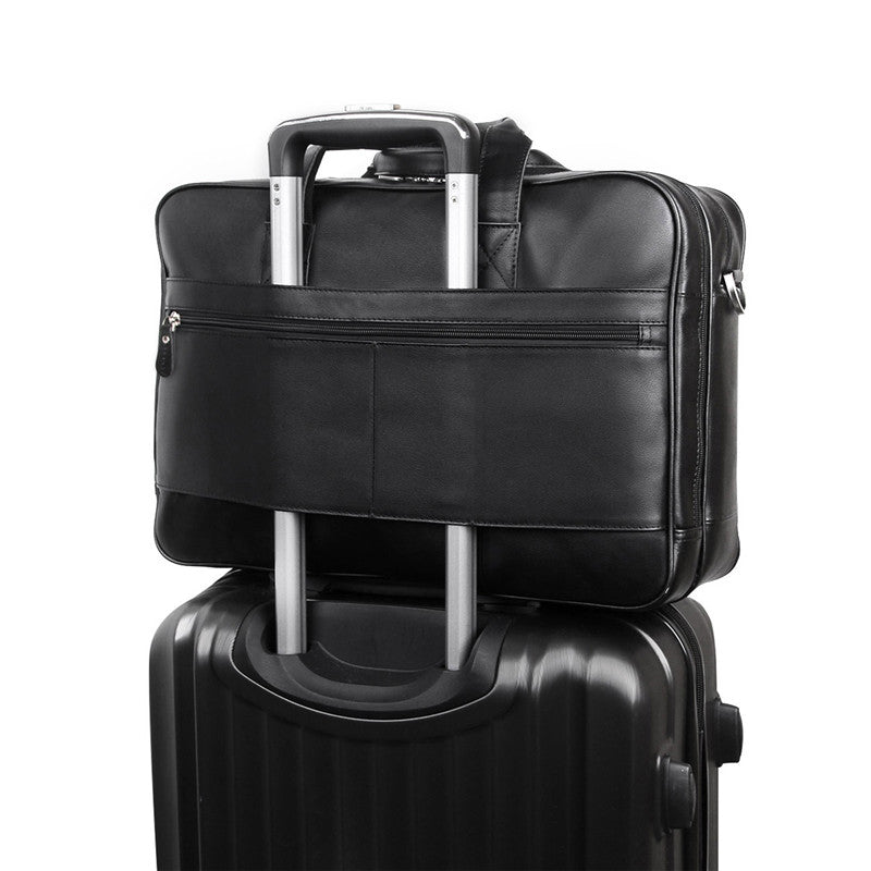 Men's leather briefcase CJD