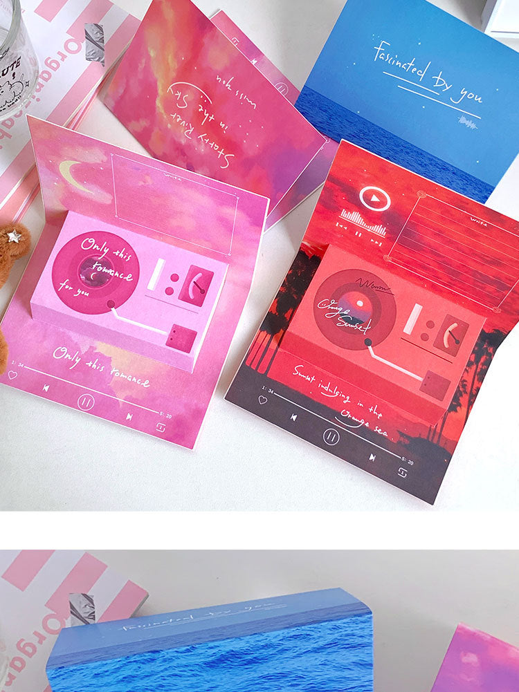 Phonograph Birthday Gift Creative Stereoscopic Greeting Cards CJD