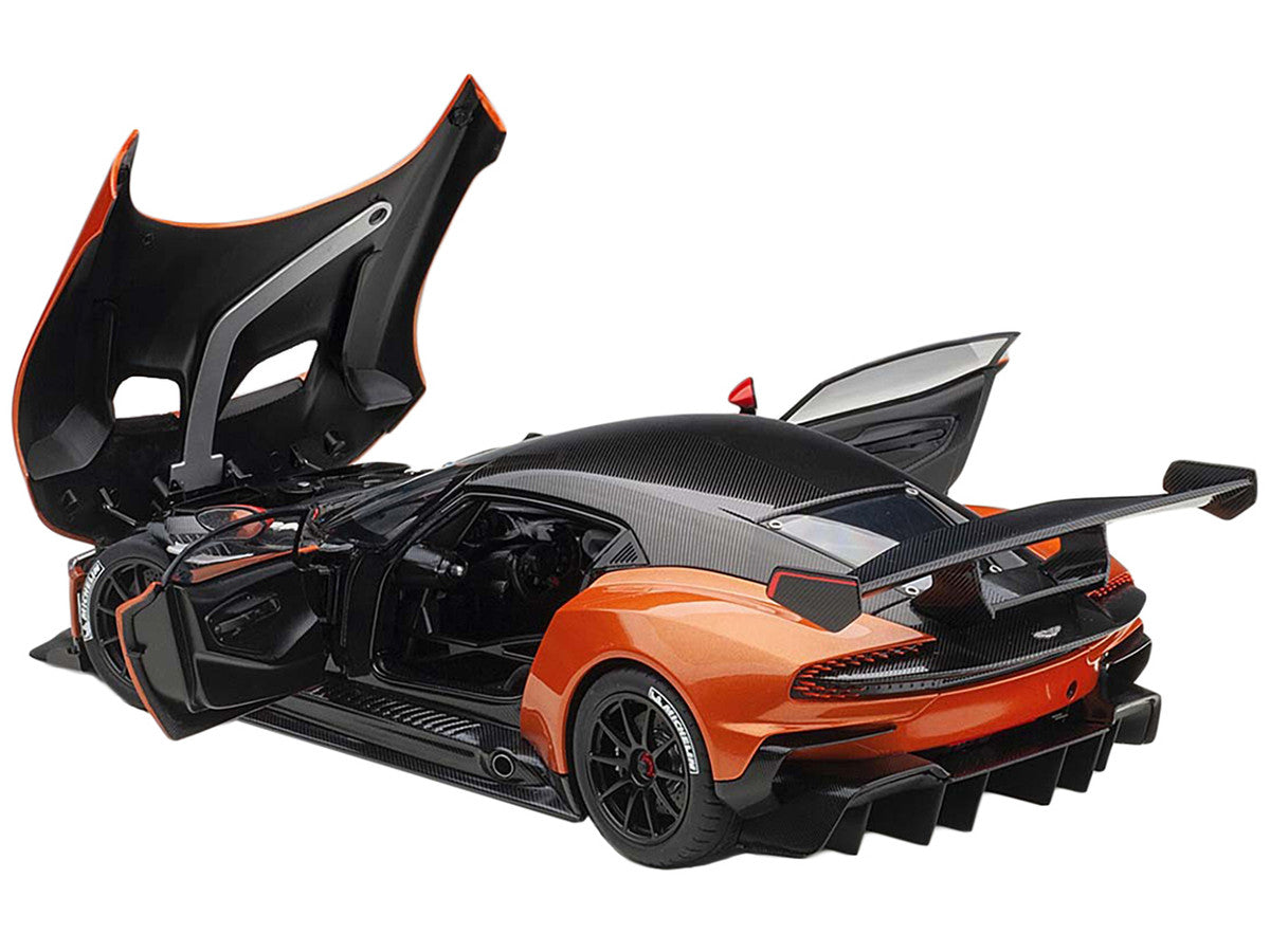 Aston Martin Vulcan Madagascar Orange with Carbon Top 1/18 Model Car by Autoart LuxuryLifeWay Online Store