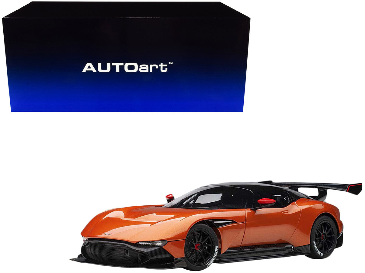 Aston Martin Vulcan Madagascar Orange with Carbon Top 1/18 Model Car by Autoart LuxuryLifeWay Online Store