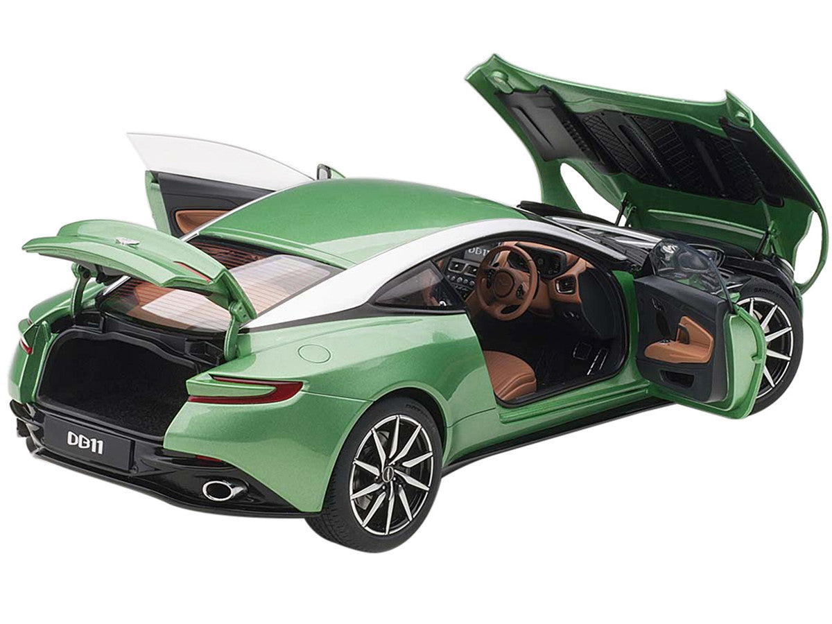 Aston Martin DB11 RHD (Right Hand Drive) Apple Tree Green Metallic 1/18 Model Car by Autoart LuxuryLifeWay Online Store