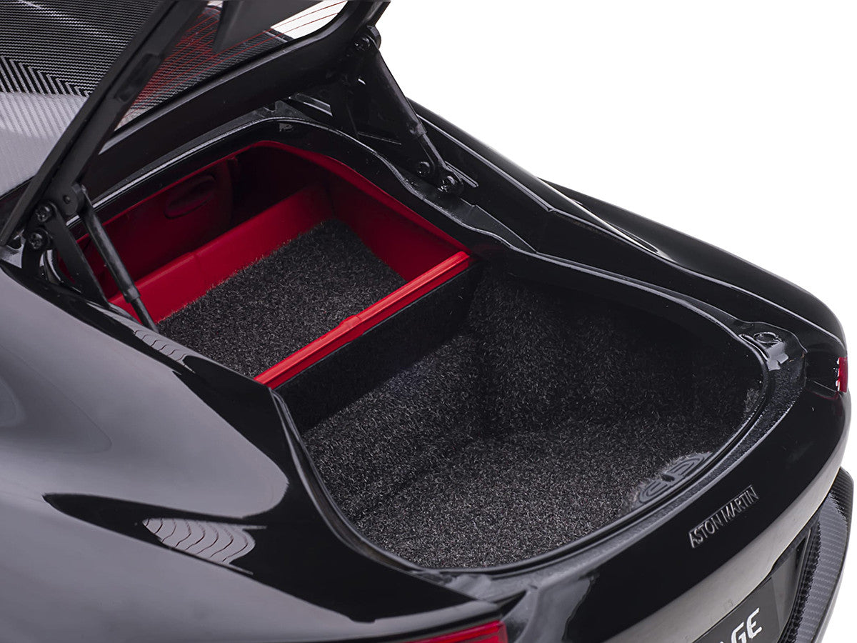 2019 Aston Martin Vantage RHD (Right Hand Drive) Jet Black with Red Interior 1/18 Model Car by Autoart LuxuryLifeWay Online Store