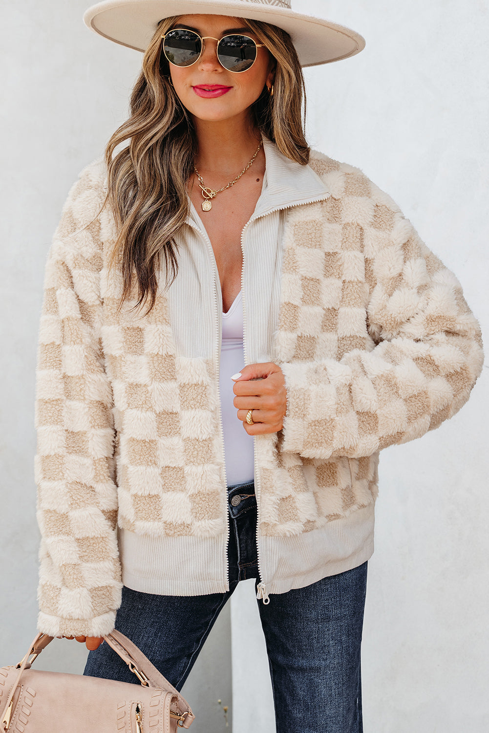 Emily Zip Up Collared Jacket LuxuryLifeWay Online Store