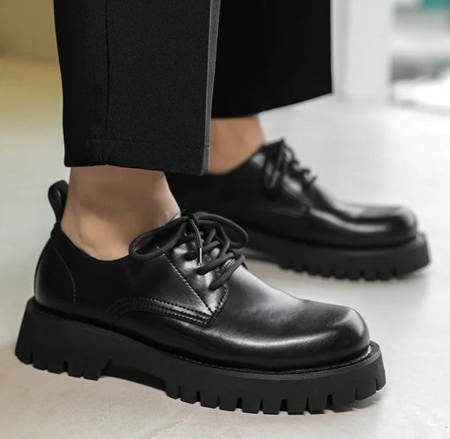 Men's Leather Thick Shoes Best YouTube Store