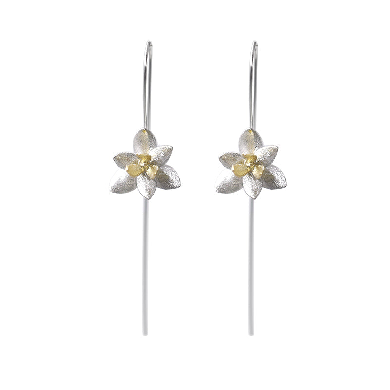 Chinese style s925 flower earrings LadyShow.Store