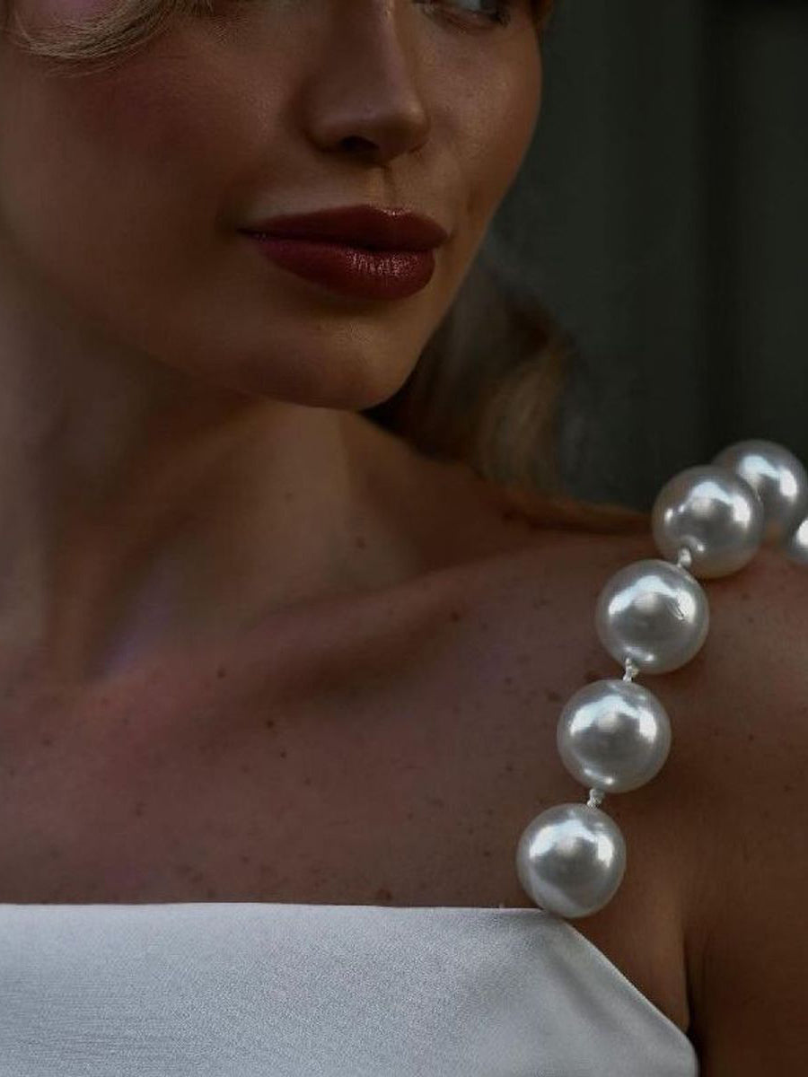 Elegant Pearl Short Vest NorixaFashion.com
