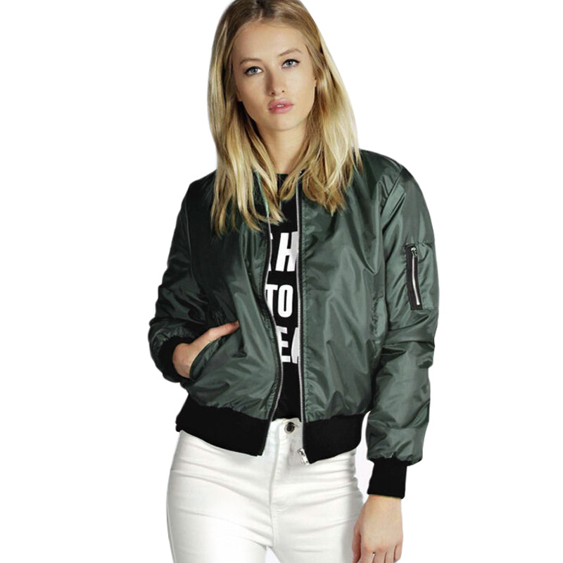 Solid color short style vertical collar leisure zipper jacket jacket jacket jacket jacket CJD