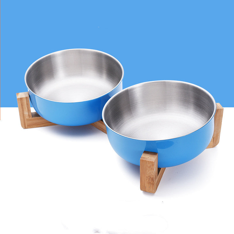 Neck Guard Stainless Steel Pet Bowl Pets Fashion