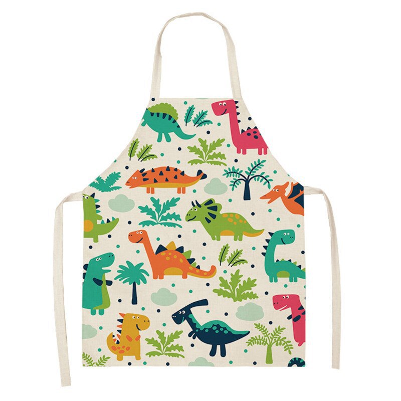 Cotton And Linen Kitchen Household Daily Use Sleeveless Coverall PearlNestDecor.com