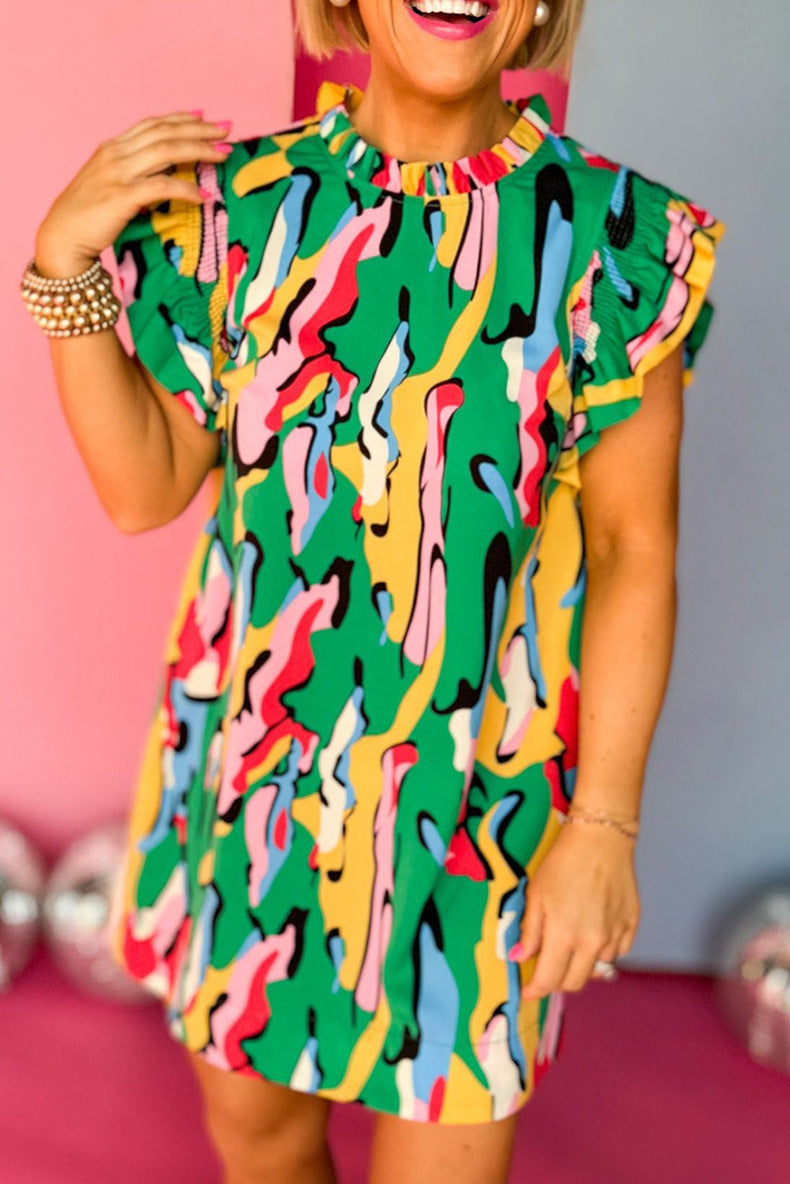 Fashion New Ruffle Sleeve Dress Women NorixaFashion.com