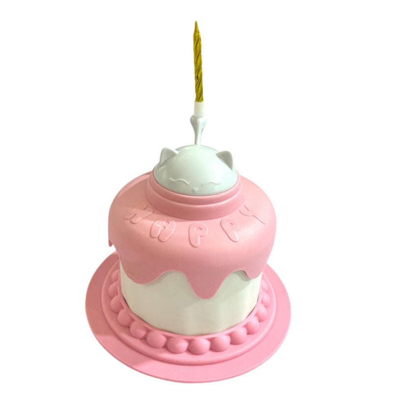 Multifunctional Cake Shape Cat Toy Creative Pet Feeding Bowl Pets Fashion