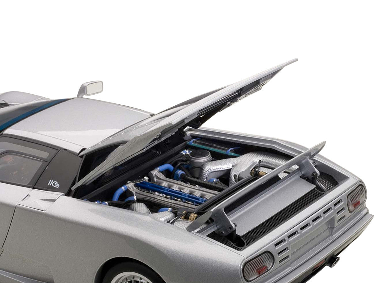 Bugatti EB110 GT Silver 1/18 Diecast Car Model by Autoart LuxuryLifeWay Online Store