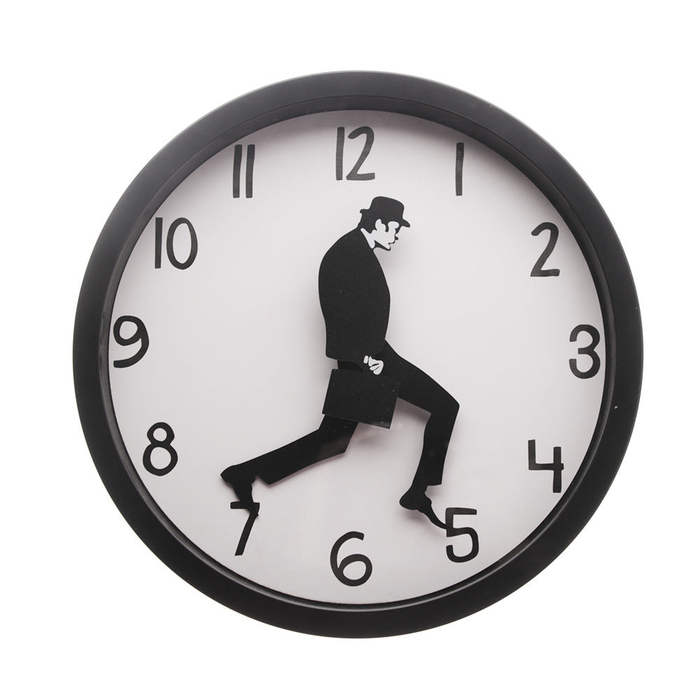 Walking Comedian Funny Wall Clock PearlNestDecor.com
