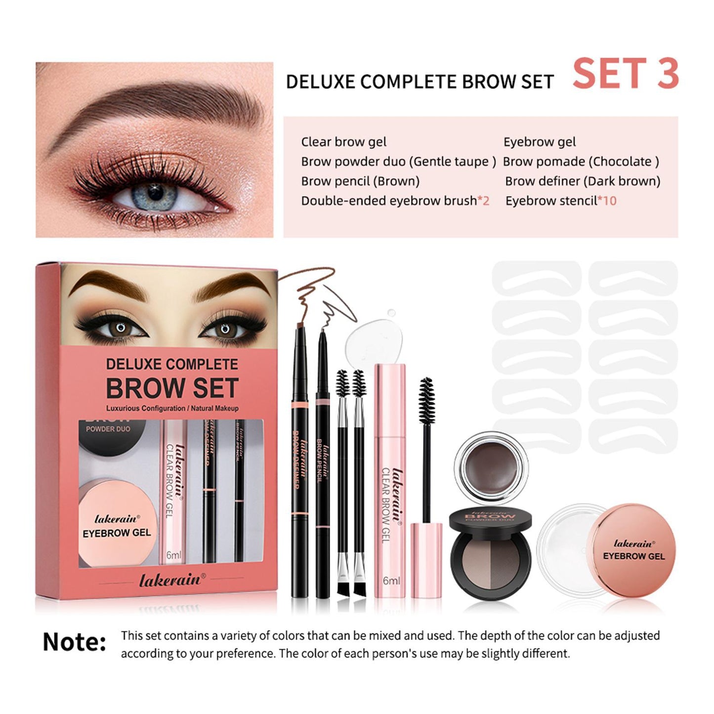 Full Set Of Stereo Powder Brow Cream Eyebrow Gel Suit LuxuryLifeWay Online Store