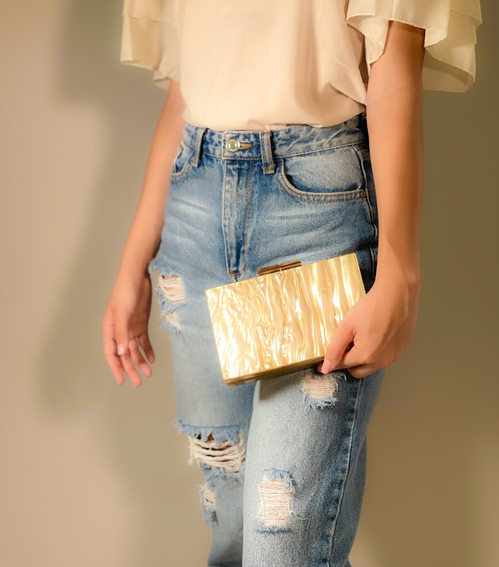Luxe Clutch -Black LadyShow.Store