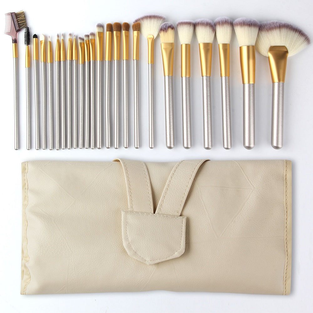24-Piece Persian Champagne Makeup Brush Set LadyShow.Store