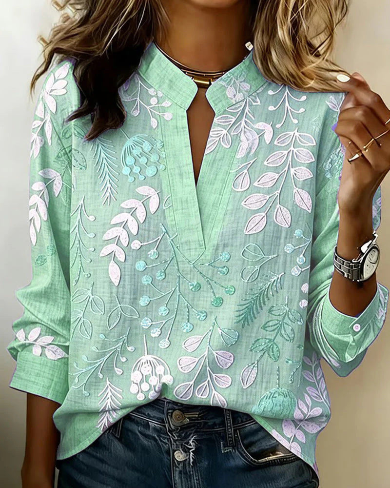 Women's 3D Digital Print Casual Shirt Top NorixaFashion.com