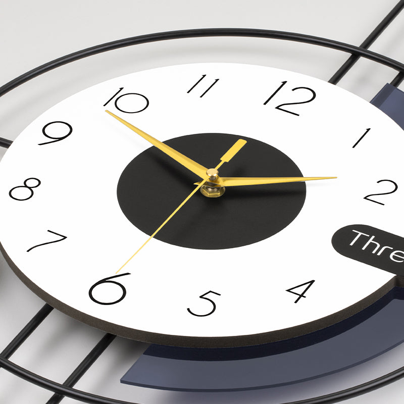 Modern Deer Wall Clock Nordic Geometric Living Room Decor PearlNestDecor.com