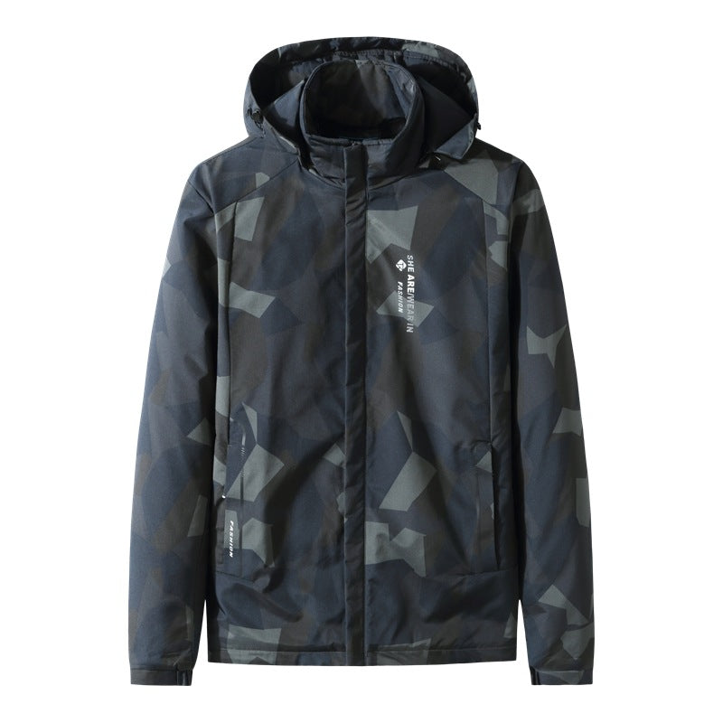 Athleisure Stand-up Collar And Hooded Padded Cotton Jacket CJD