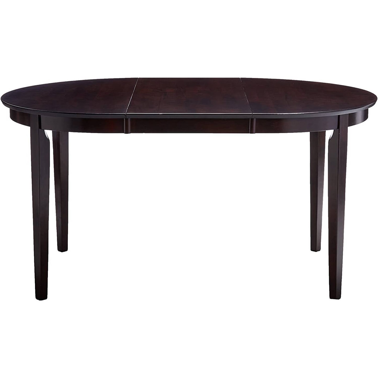 Contemporary Oval Dining Table in Dark Brown Cappuccino Wood Finish LuxuryLifeWay Online Store