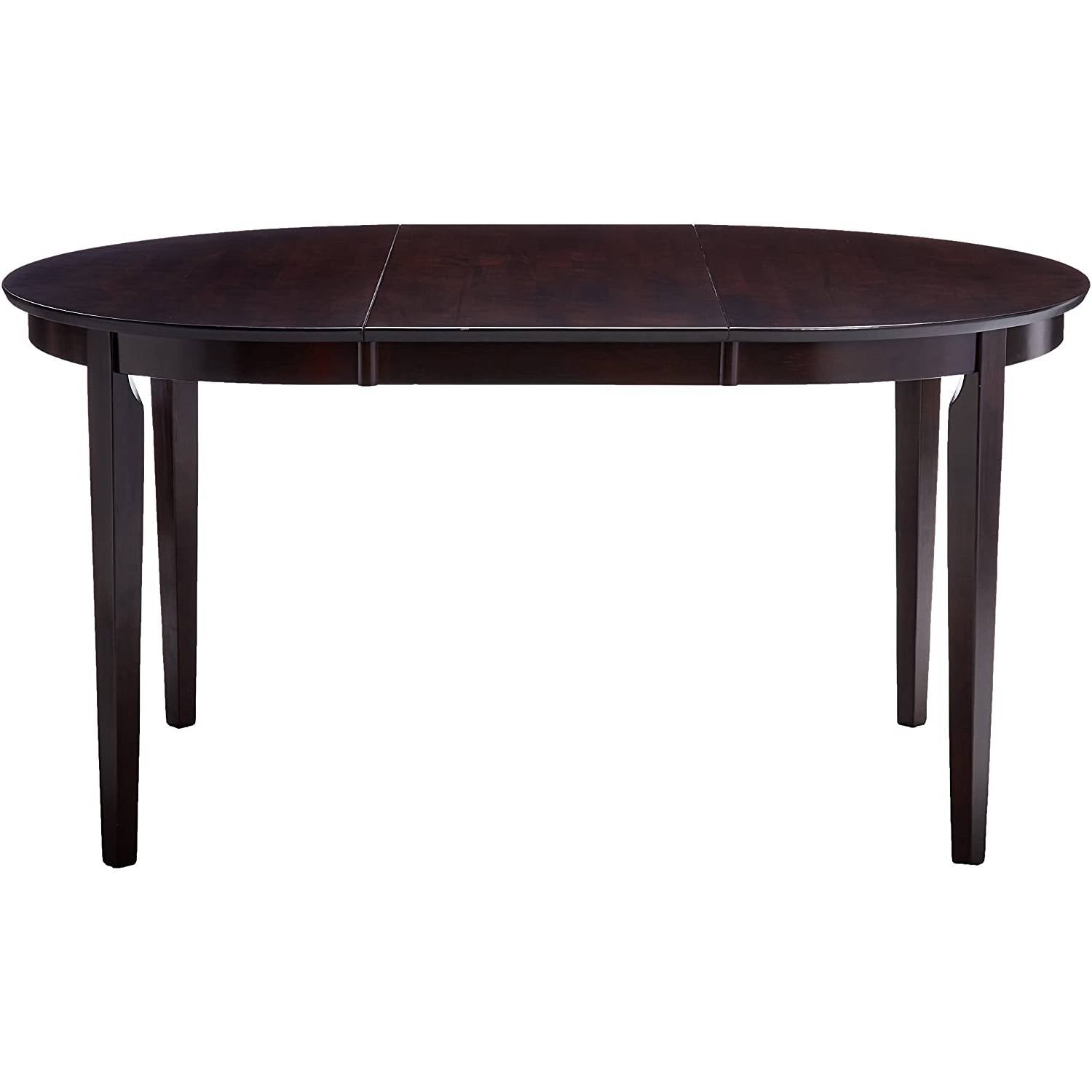 Contemporary Oval Dining Table in Dark Brown Cappuccino Wood Finish LuxuryLifeWay Online Store