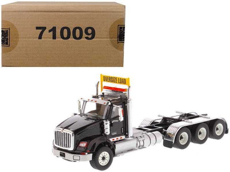International HX620 Day Cab Tridem Tractor Black 1/50 Diecast Model by Diecast Masters LuxuryLifeWay Online Store