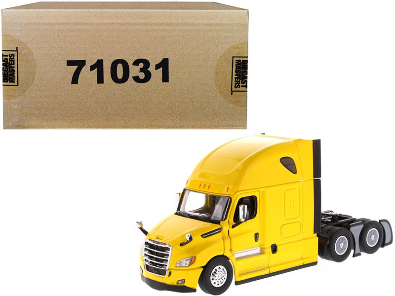 Freightliner New Cascadia Sleeper Cab Truck Tractor Yellow 1/50 Diecast Model by Diecast Masters LuxuryLifeWay Online Store